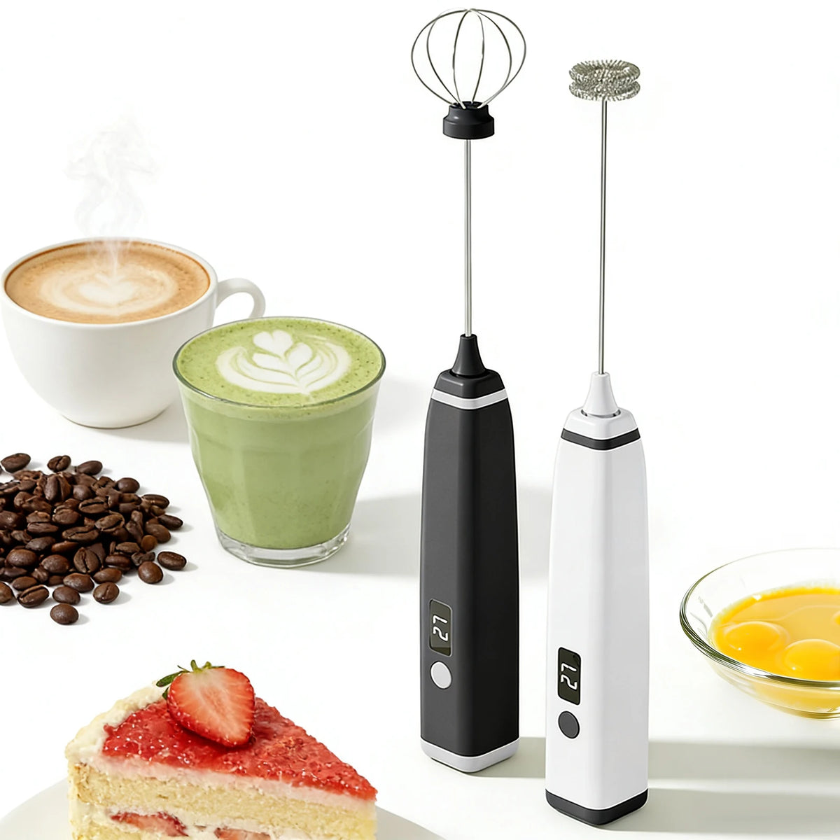 Cordless Handheld Milk Frother for Camping Coffee Frother