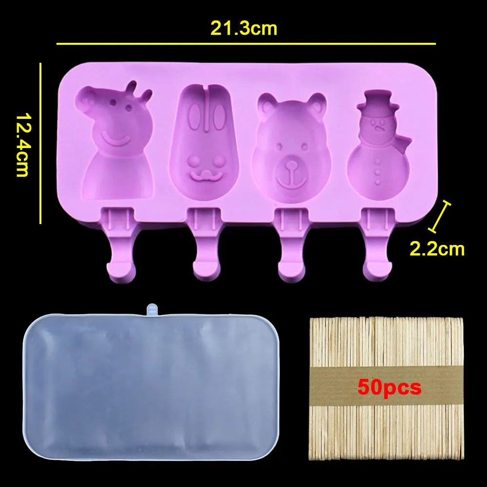 Silicone World DIY Ice Cream Silicone Molds Handheld