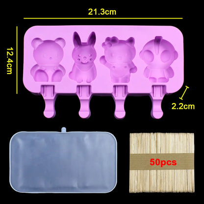 Silicone World DIY Ice Cream Silicone Molds Handheld