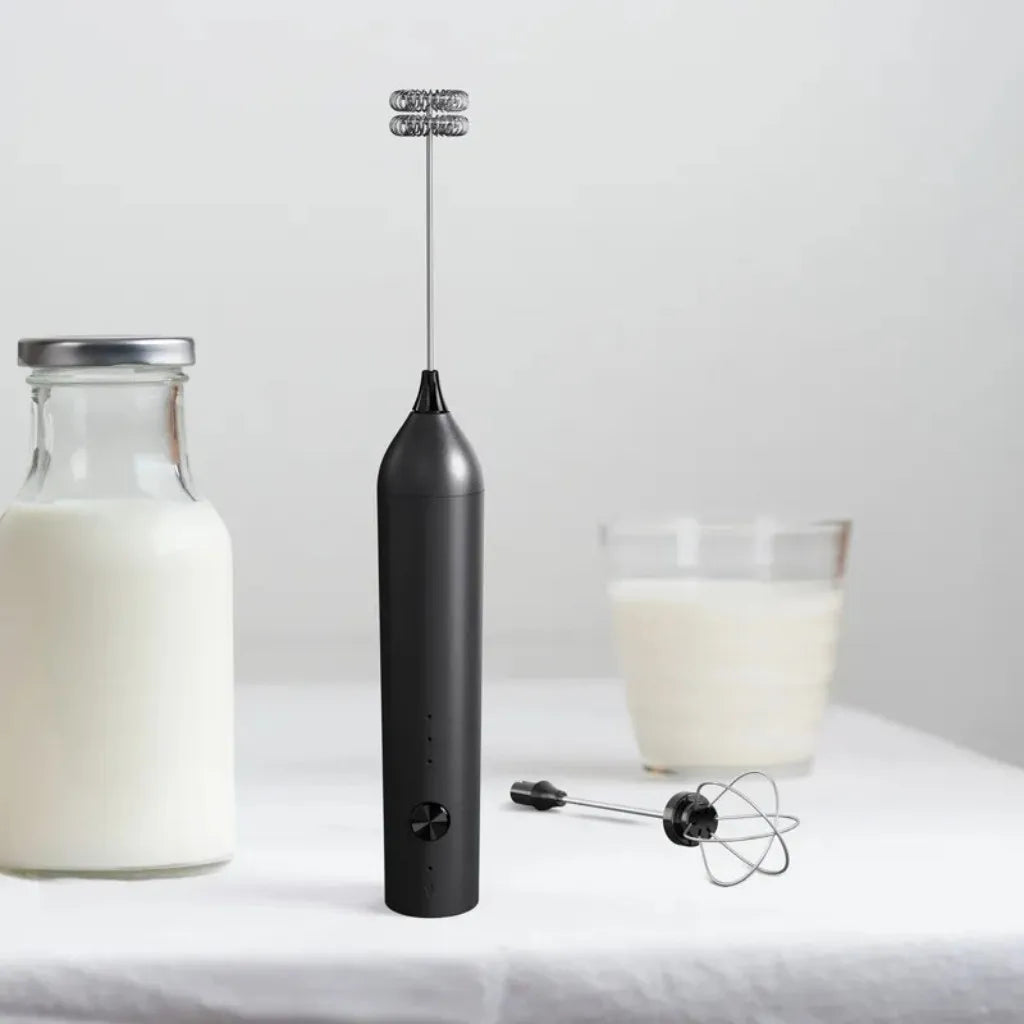 Wireless Electric Mini Milk Frother Coffee Whisk Portable Egg Beater