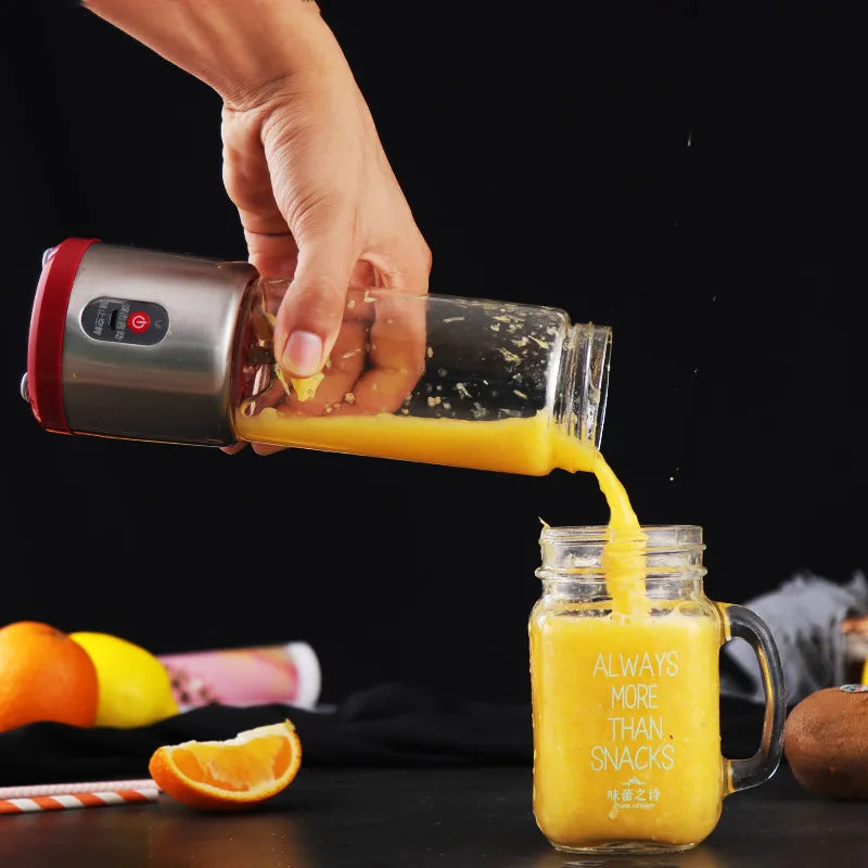 USB Rechargeable Electric Mixer Fruit Orange Milkshake Juice Maker Machine