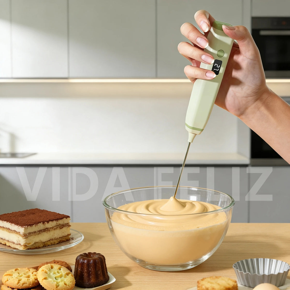 Cordless Handheld Milk Frother for Camping Coffee Frother