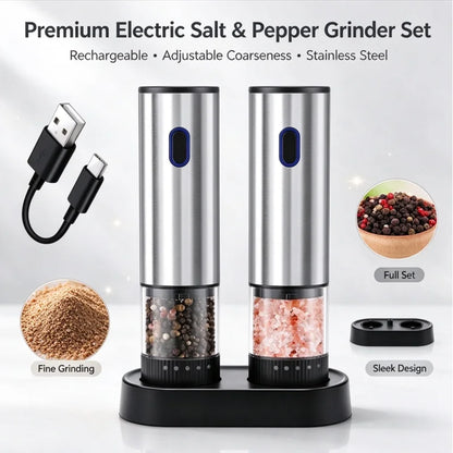 Christmas Stocking Stuffers 1pc/2pcs Electric Salt Pepper Grinder