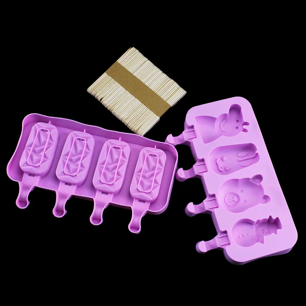 Silicone World DIY Ice Cream Silicone Molds Handheld
