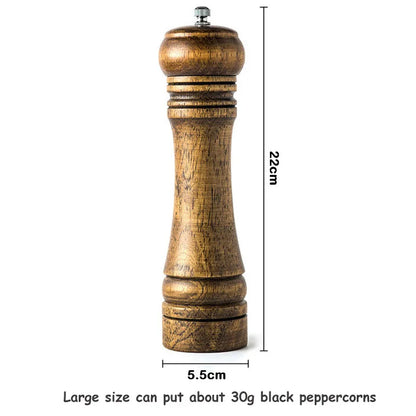 Salt and Pepper Grinder, Solid Wood Spice Pepper Mill
