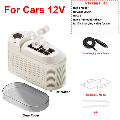 Machine 8 Ice Cubes Ready in 15 Mins For Home/Kitchen/Camping/