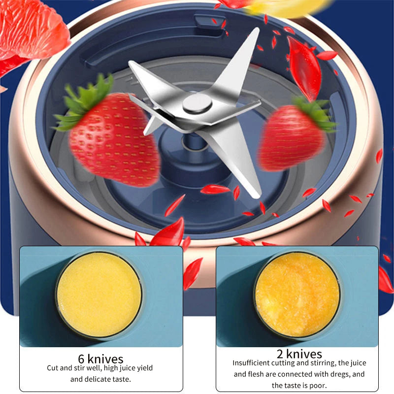 New Portable USB Fresh Fruit Juice Blender Mini Mixer