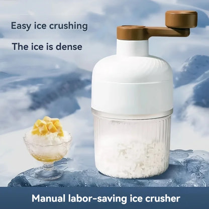 Handheld Shaved Ice Maker with Ice Cube Tray