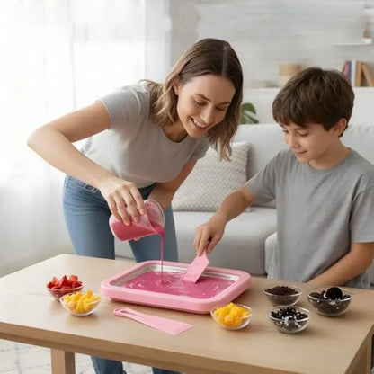 Instant Ice Cream Maker 3-in-1 Frozen Dessert Plate