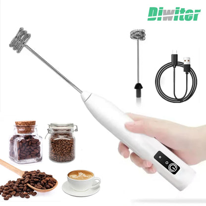 Wireless Electric Milk Frother Handheld Egg Beater