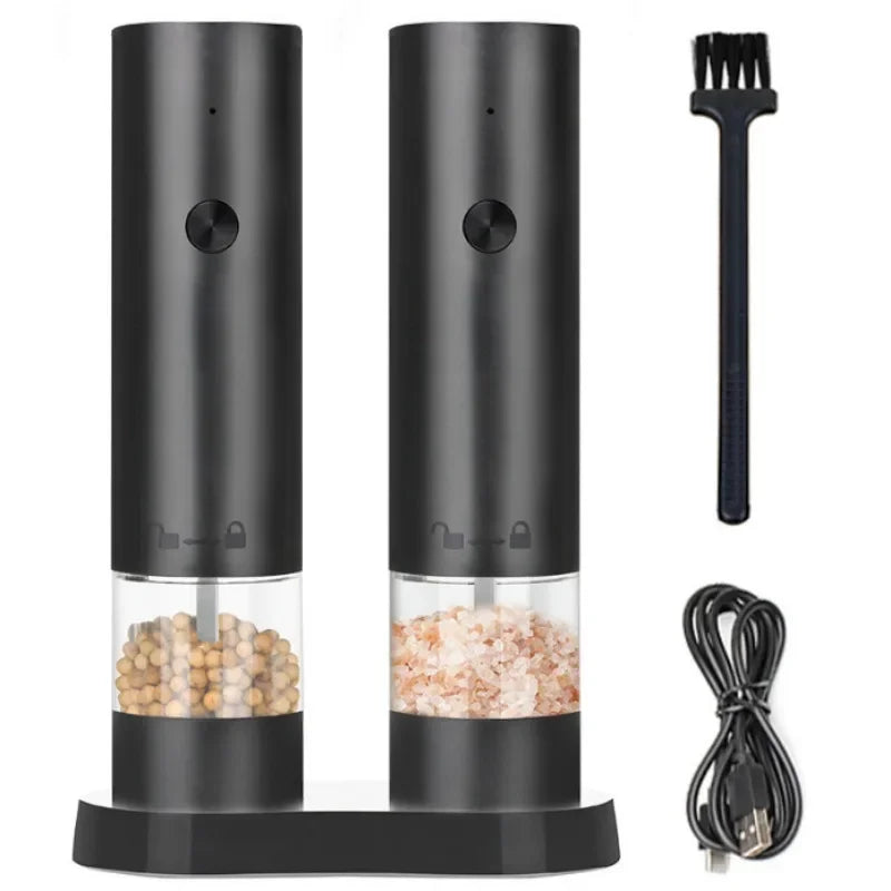 Adjustable Coarseness Large Capacity Electric Pepper Grinder Salt Pepper