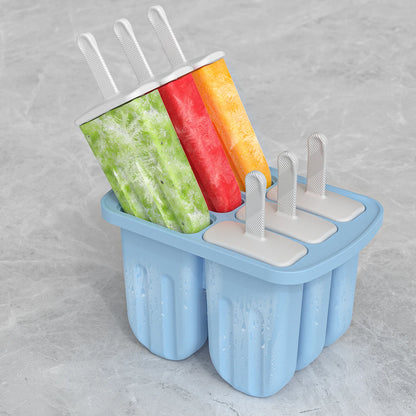 Silicone Popsicle Mold 6 Cavity Popsicles Molds