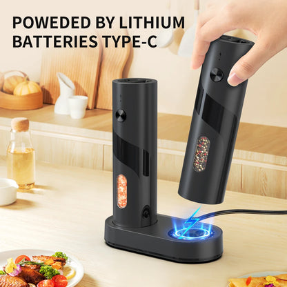 Electric Salt And Pepper Grinder Rechargeable Spice Grinders