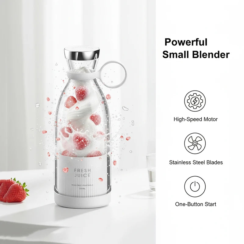 Ready Stock 350ml Portable USB Juicer Cup Mini Blender