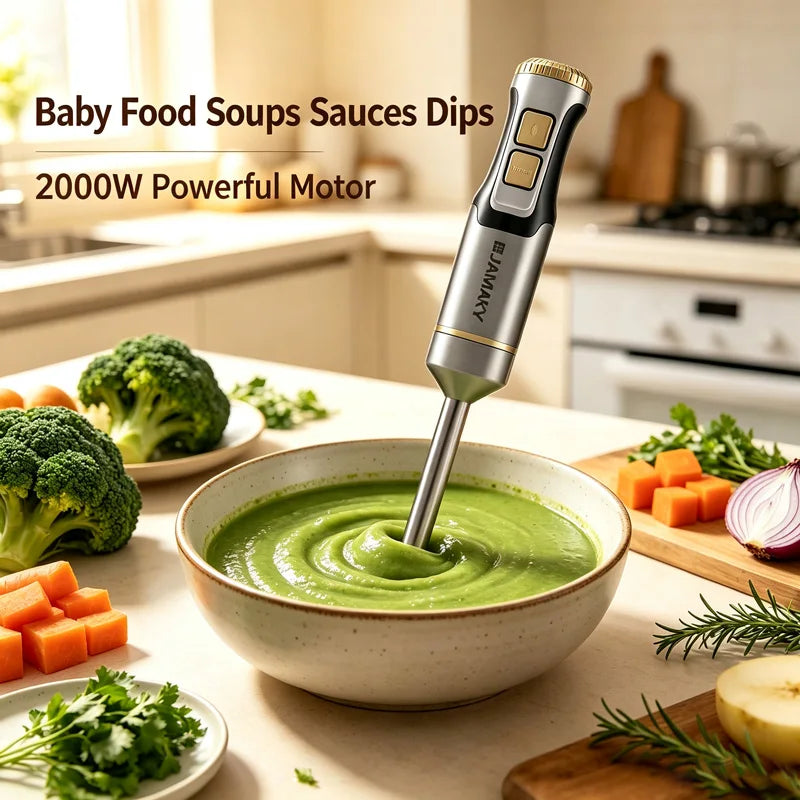 2026 New 2000W High-power Handheld Mixer Portable Multi-functional