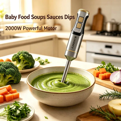 2026 New 2000W High-power Handheld Mixer Portable Multi-functional