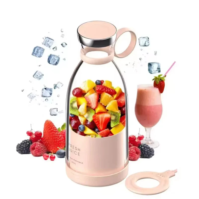Ready Stock 350ml Portable USB Juicer Cup Mini Blender