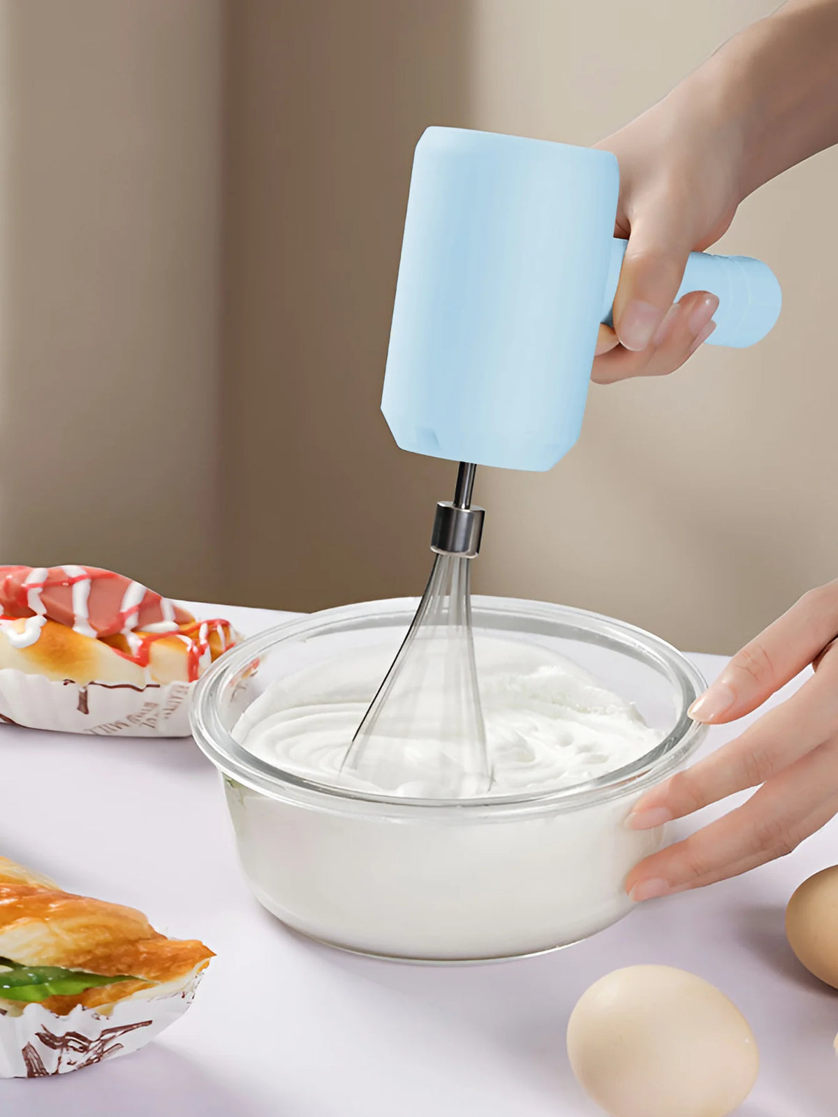 Electric Blenders Wireless Handheld 3-Speeds Electric Mixer Egg