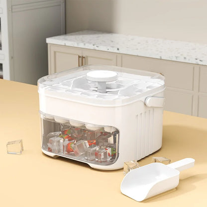 Double Layer 50 Cube Ice Maker with Easy Press Cap