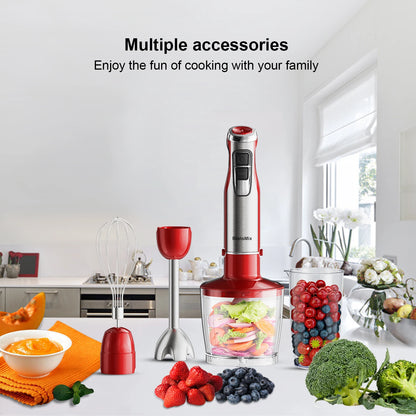 BioloMix 4-in-1 Hand Stick Blender 1200W Stainless Steel Immersion
