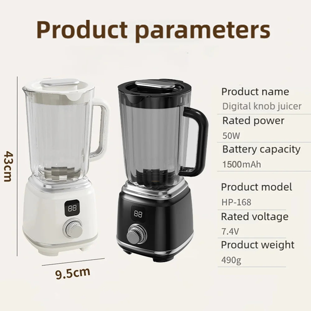 Blender Knob Juicer Ice Crusher  High Juicing Rate Kitchen Tools