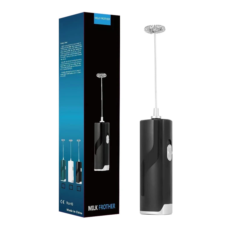 Mini Electric Milk Foamer Blender Wireless Coffee Whisk Mixer
