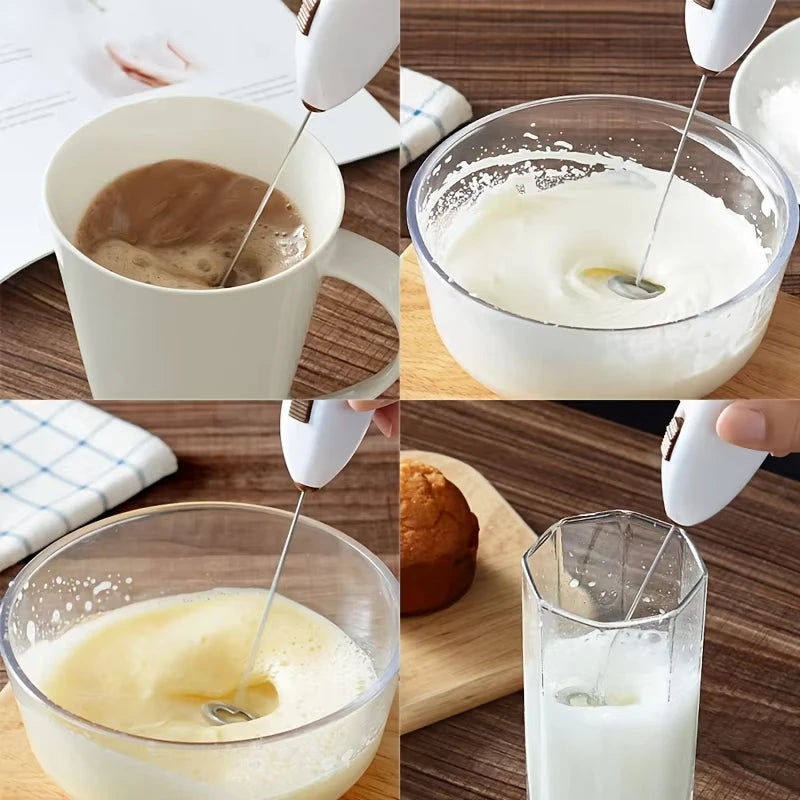Handheld Electric Milk Coffee Mixer, Egg Beater,