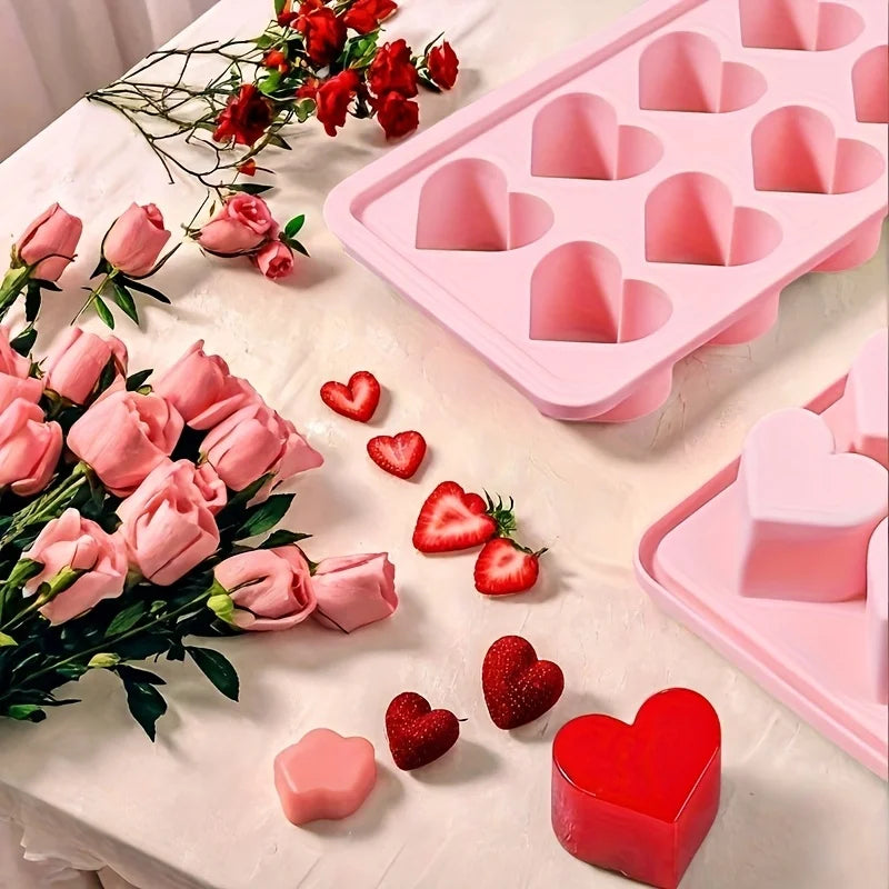Summer Popsicle Maker Heart Shaped Silicone Ice Cube