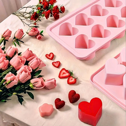 Summer Popsicle Maker Heart Shaped Silicone Ice Cube
