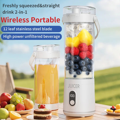 Portable Blender Cup, Electric USB Juicer Blender
