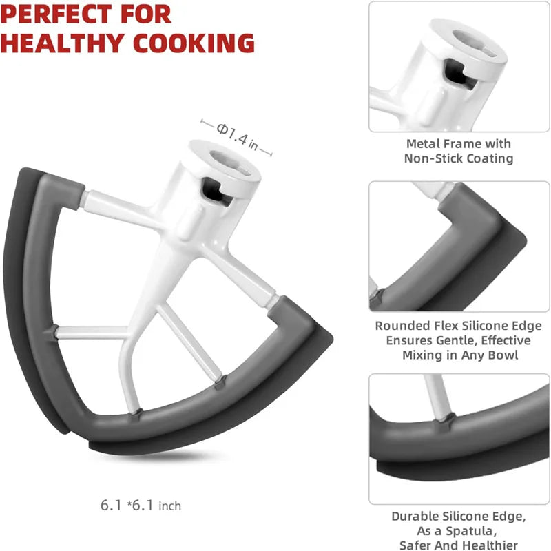 Flexible Side Beater for KitchenAid Mixer 4.5-5-Quart Tilt Head