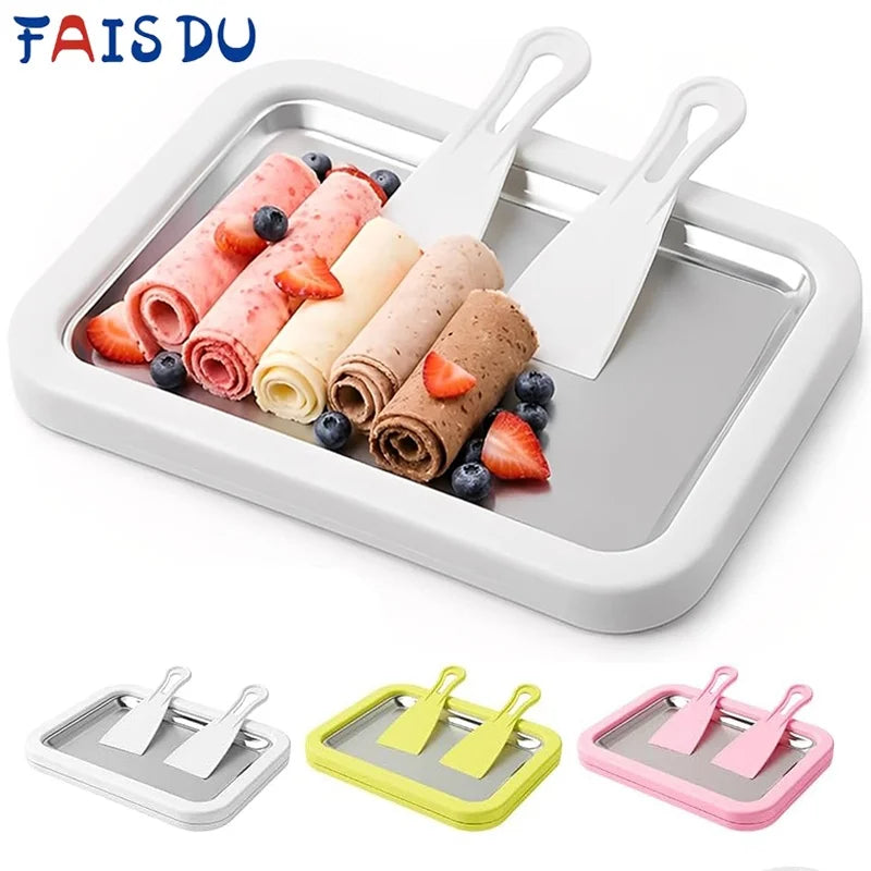 Instant Ice Cream Maker 3-in-1 Frozen Dessert Plate