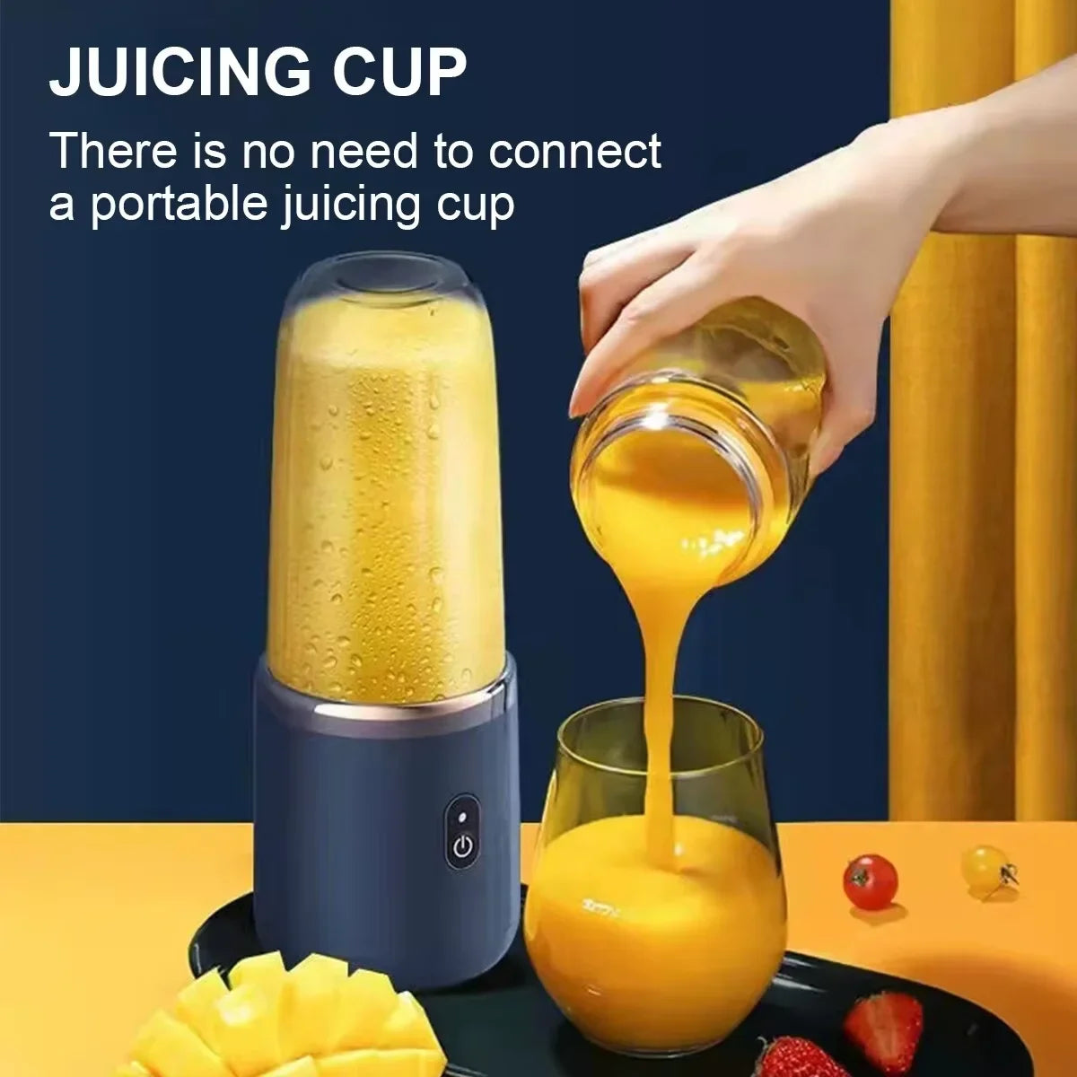 Portable Handheld USB Mini Juicer Cup With Single Or Double Cups