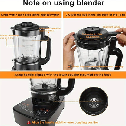 PRASKY 2400W Heating Blender 25000 RPM Heavy Duty