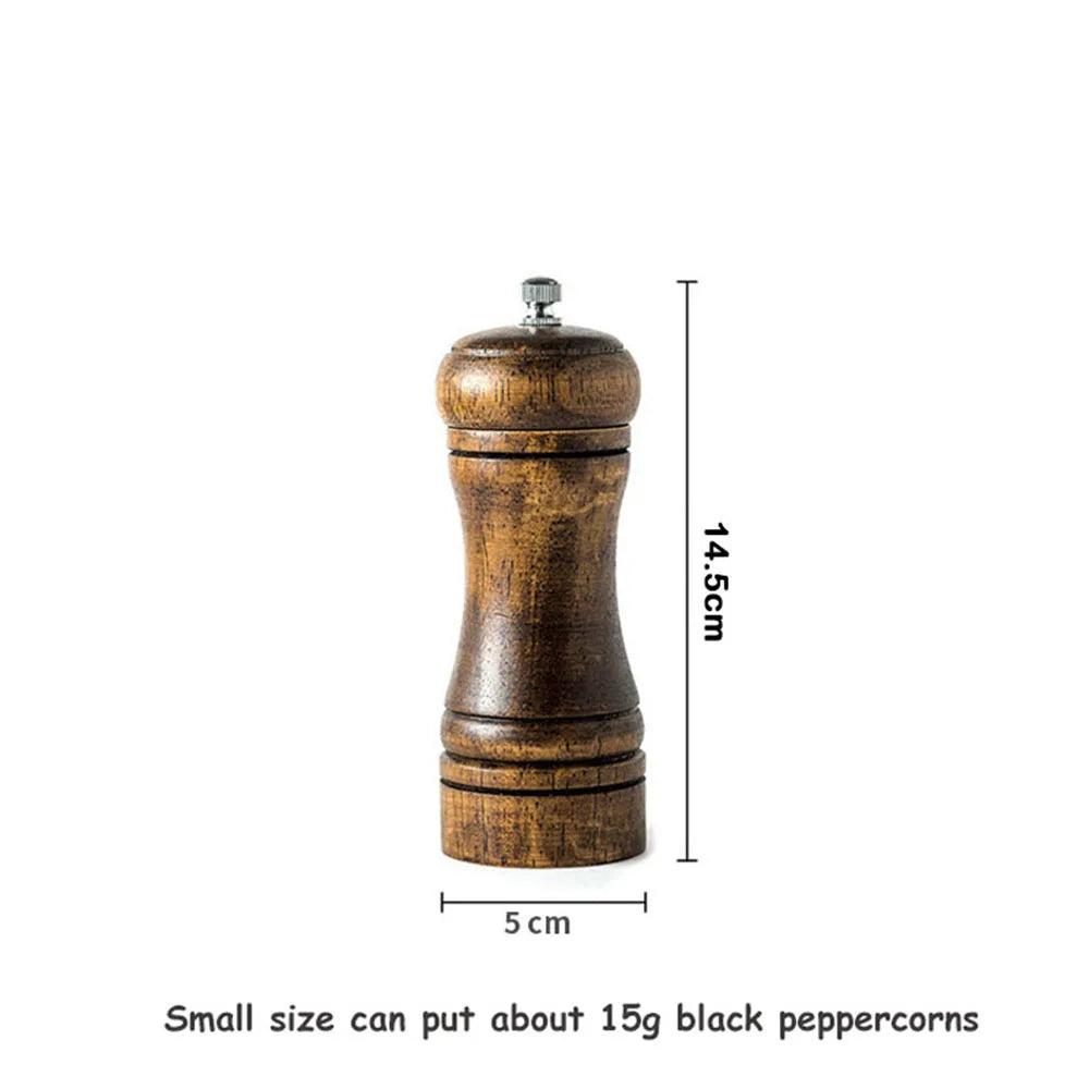 Salt and Pepper Grinder, Solid Wood Spice Pepper Mill