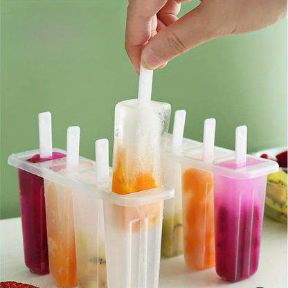 Popsicle Mold Set DIY Reusable Maker for Yogurt