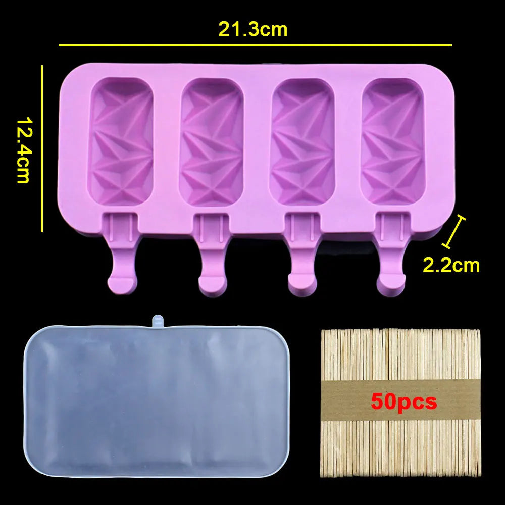 Silicone World DIY Ice Cream Silicone Molds Handheld