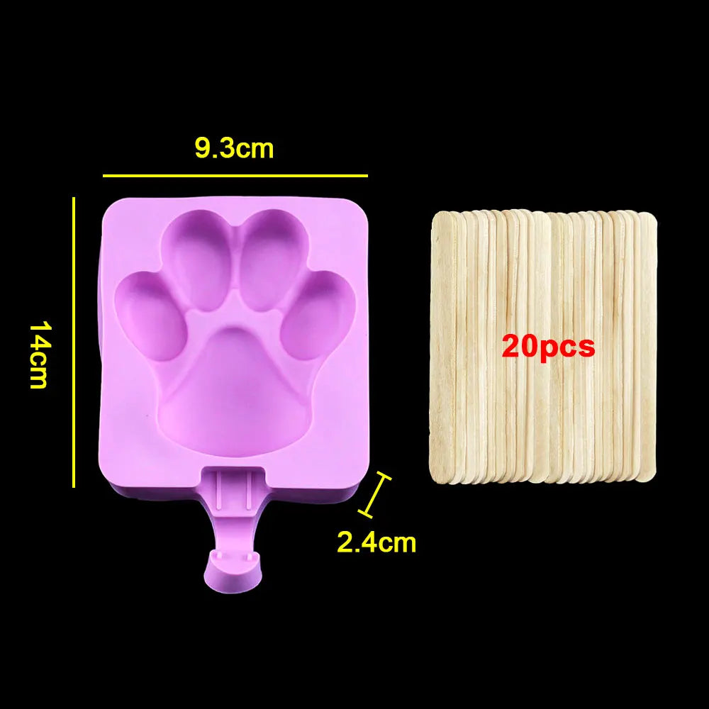 Silicone World DIY Ice Cream Silicone Molds Handheld