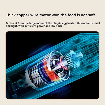 Automatic Wireless Rechargeable Whisk Household Multifunctional
