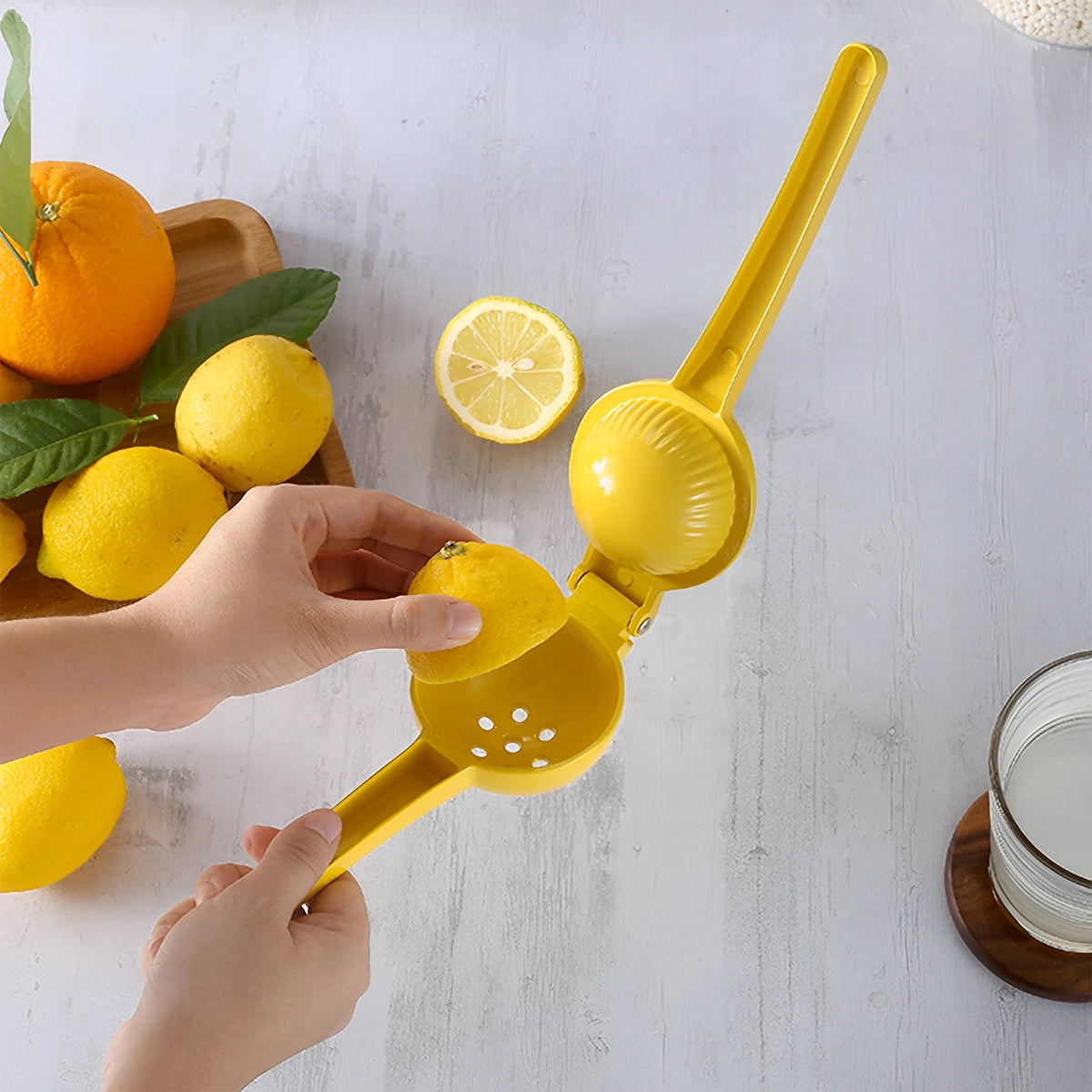 Manual Lemon Fruit Juicer Aluminum Alloy