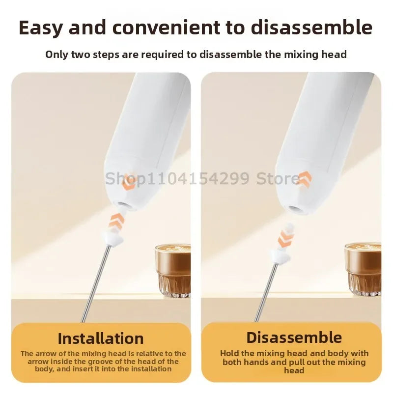 Wireless Milk Frothers Electric Handheld Blender