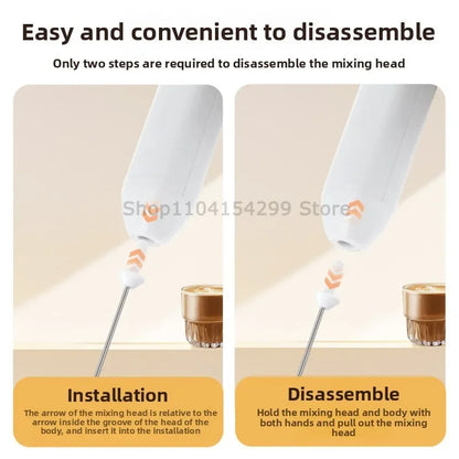 Wireless Milk Frothers Electric Handheld Blender