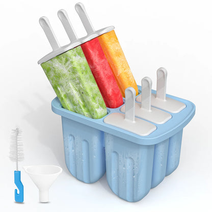Silicone Popsicle Mold 6 Cavity Popsicles Molds
