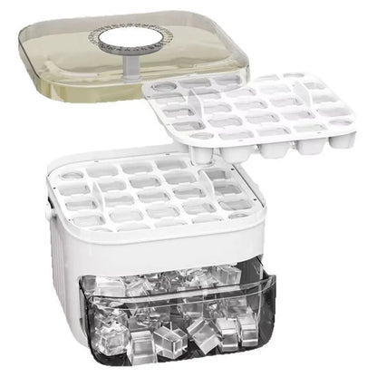 Double Layer 50 Cube Ice Maker with Easy Press Cap