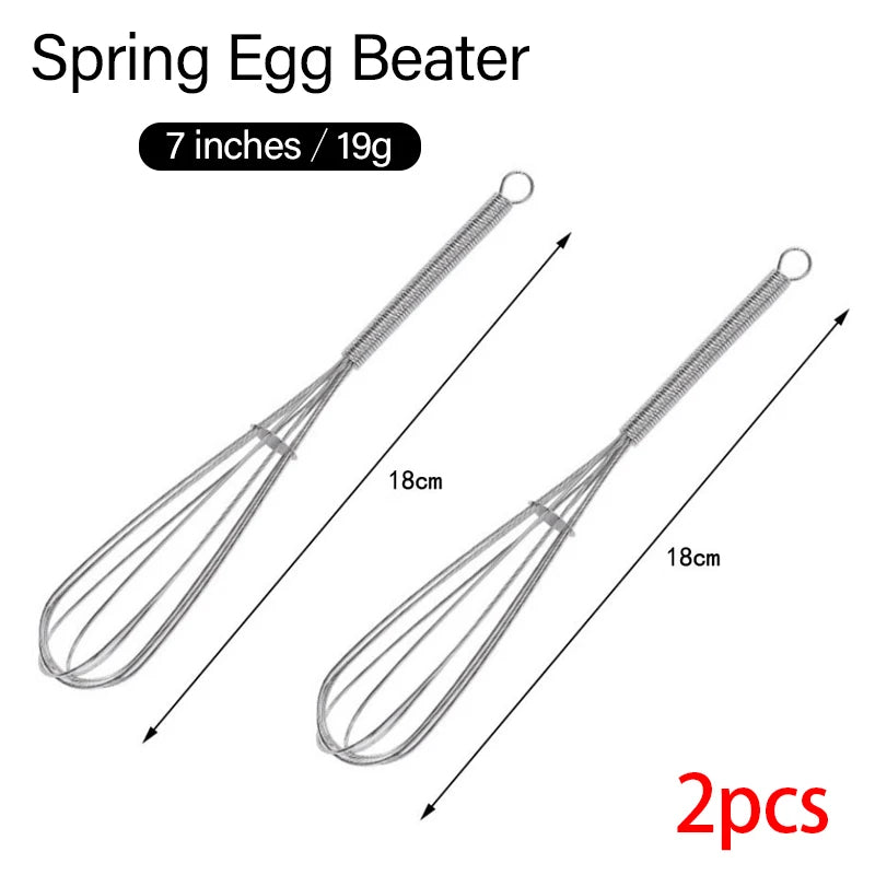 1/2pcs 3-wire Mini Stainless Steel Balloon Beater