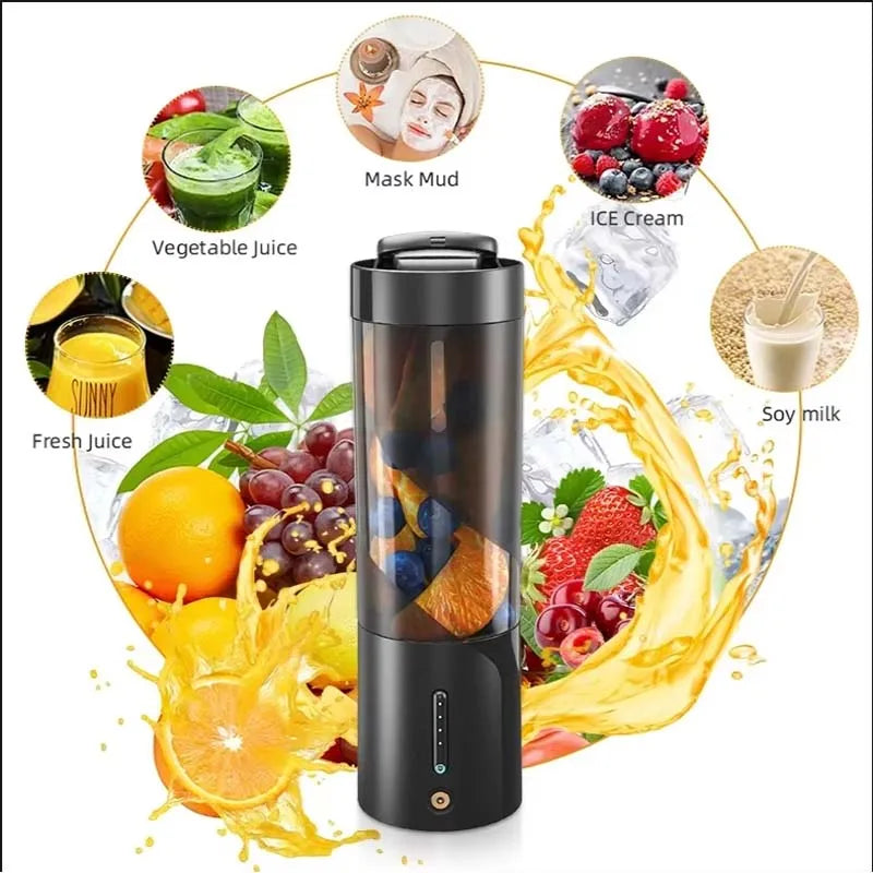 Personal Electric Mini Ice Bottle Blender Home USB 6 Blade