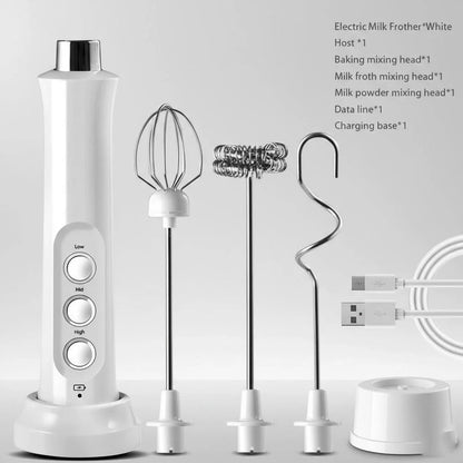 Wireless Egg Beater Kitchen Mixer Coffee Whisk Blender Tool for Home Use