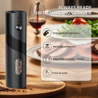 Electric Salt And Pepper Grinder Rechargeable Spice Grinders