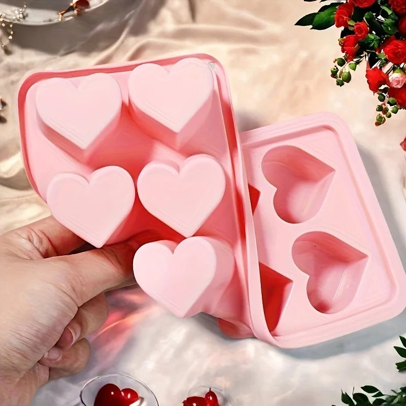 Summer Popsicle Maker Heart Shaped Silicone Ice Cube