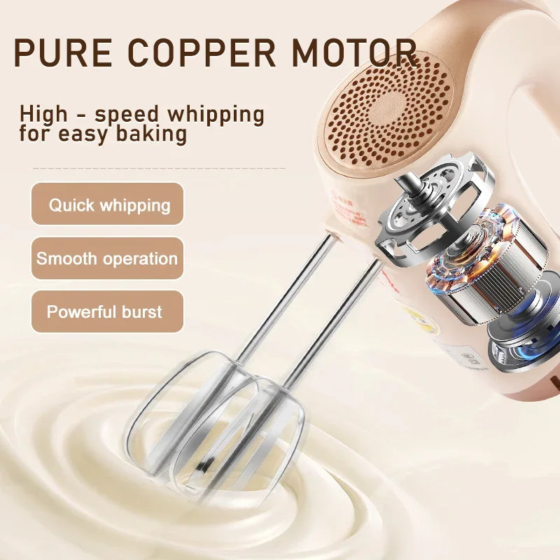 SUNATUR 300W Electric Hand Mixer 3 in 1 Mixer Egg Beater